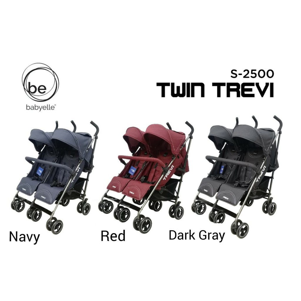 Makassar -  Stroller BabyElle 2500 Twin Trevi / Stroller Kembar/Twin Kereta Dorong Bayi