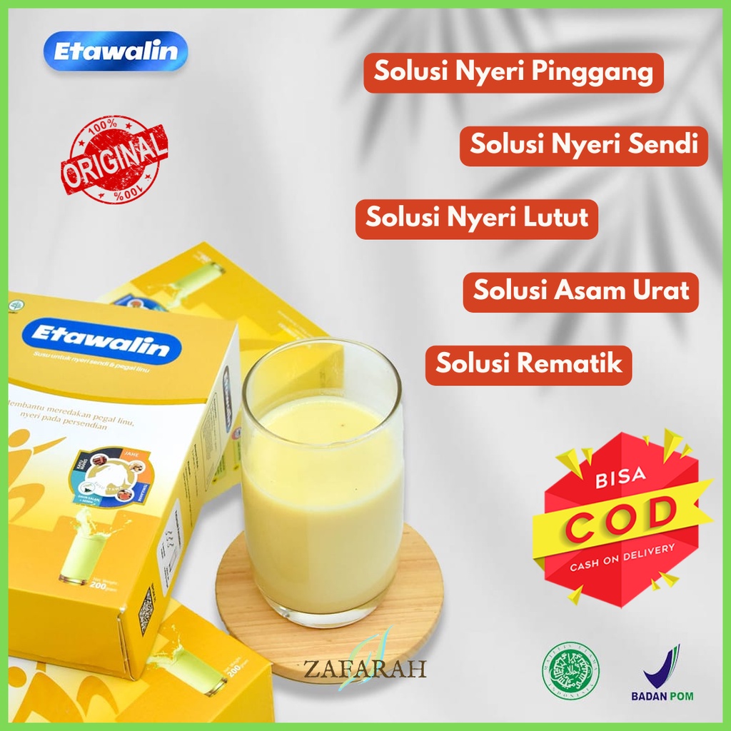 ETAWALIN Susu Kambing Etawa Premium / Susu Kambing Obat Nyeri Sendi Lutut Pinggang Asam Urat Rematik / Anti Pengapuran Osteoporosis 200gr