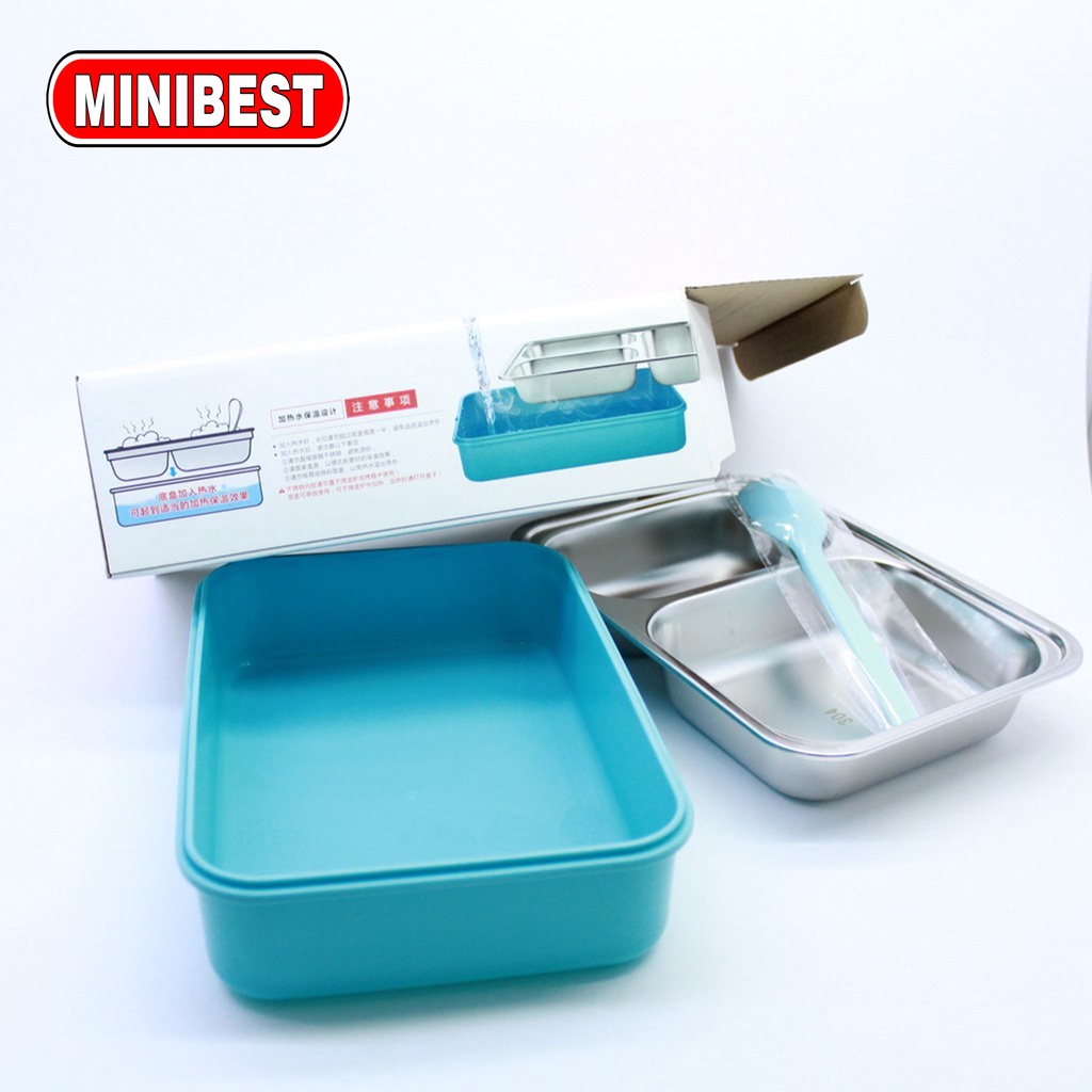 Stainless Steel Lunch Box Bento Kotak Makan Kotak Bekal Dewasa Anak Anti Karat SF-3233