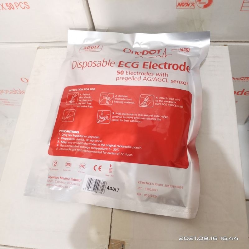 Elektroda OneDot Dewasa OneMed / ECG Elektroda disposable (sekali pakai)