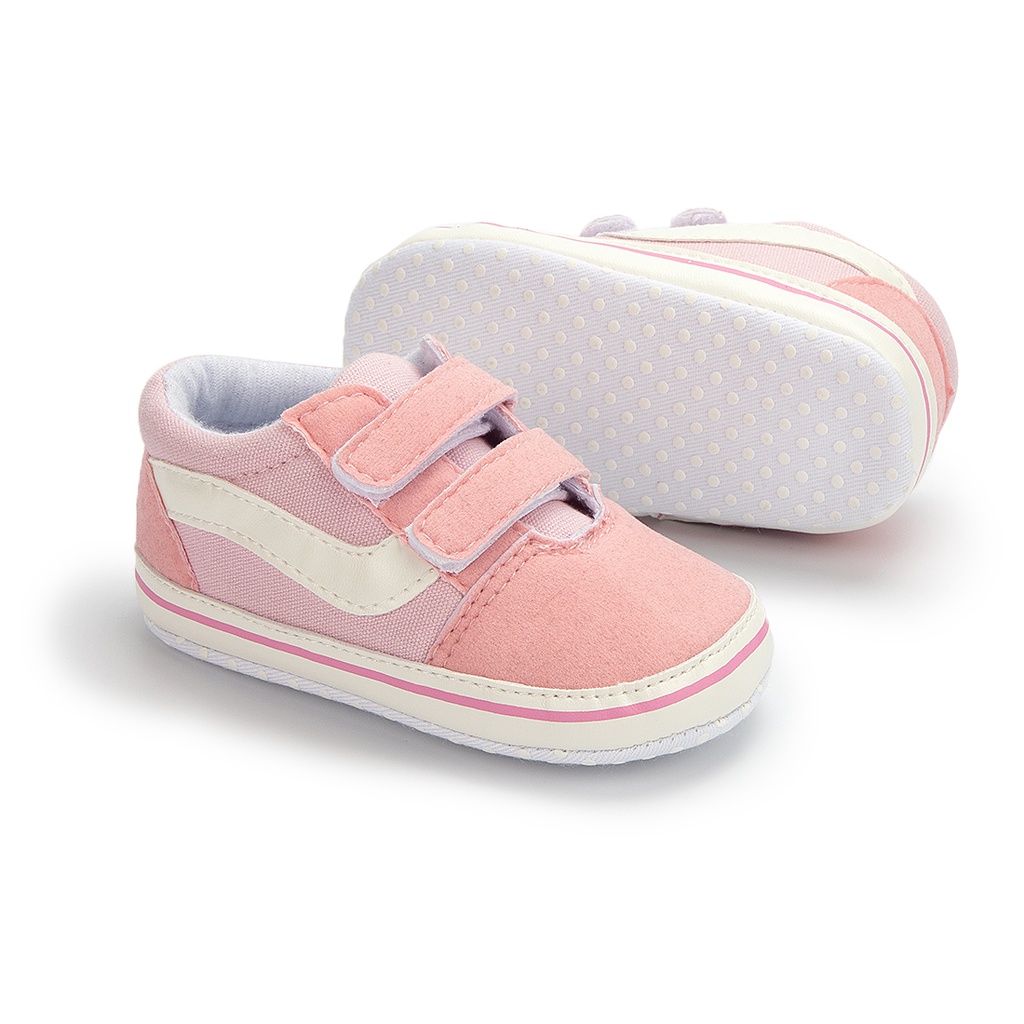 Sepatu Prewalker Bayi Perempuan Umur 0 - 12 Bulan Baby Prewaker Shoes Sepatu Prewalker Bayi Sepatu Sneakers Anak Bayi Perempuan Murah Umur 0 - 14 Bulan, umur 1 Tahun Pink AK 03