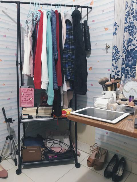 Triangle Stand Hanger Standing Rak Serbaguna Gantungan Serbaguna
