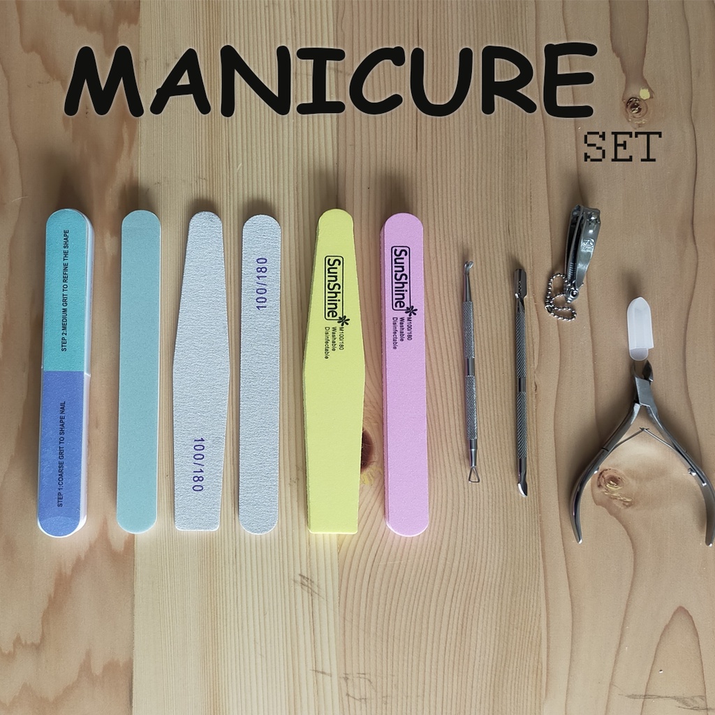 Manicure Set 10 In 1 | Kuku Nail Art Set | Manicure | Pedicure | Alat Perawatan Kuku