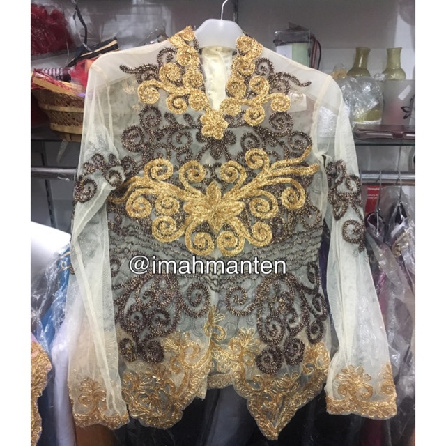 Kebaya atasan tile bordir klabang