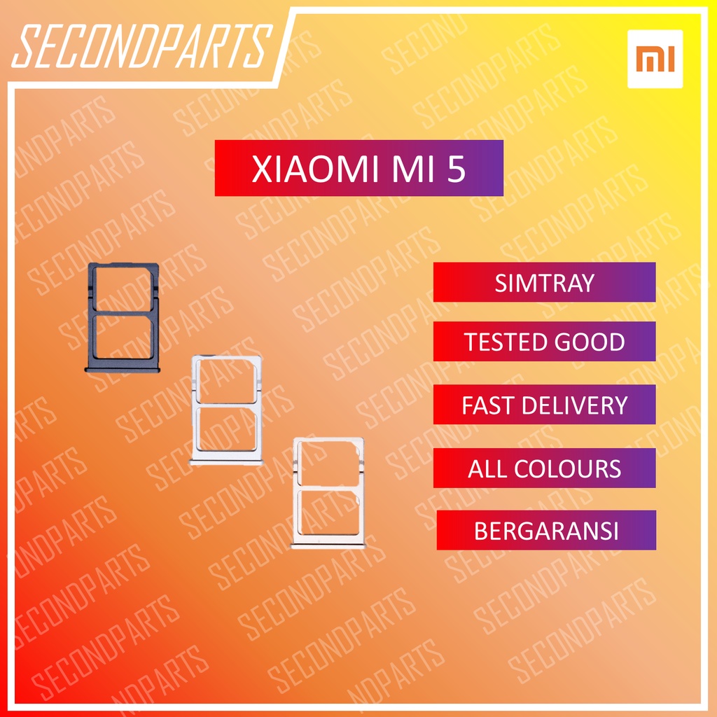 SIM TRAY SLOT SIM LOCK TEMPAT KARTU XIAOMI MI5 / MI 5 PRIME ORIGINAL