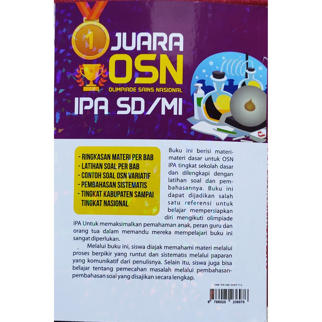 Buku Juara OSN Olimpiade Sains Nasional IPA SD/MI Terbaru LINGKAR MEDIA-1