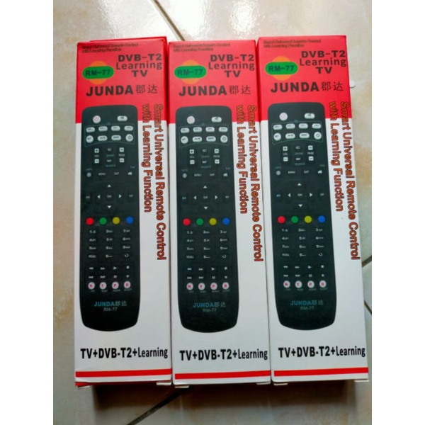 remote multi fungsi e learning bisa stb t2 polytron pdv500 pdv600/610t2  remot set top box digital d