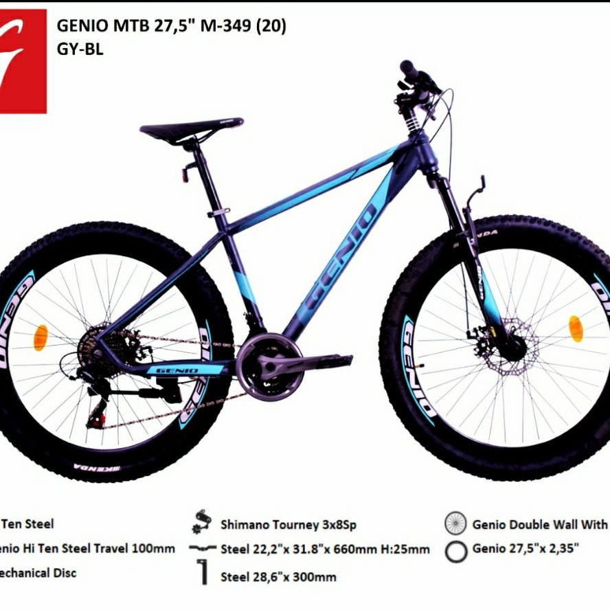 Sepeda Gunung MTB  Genio 27.5'' M349