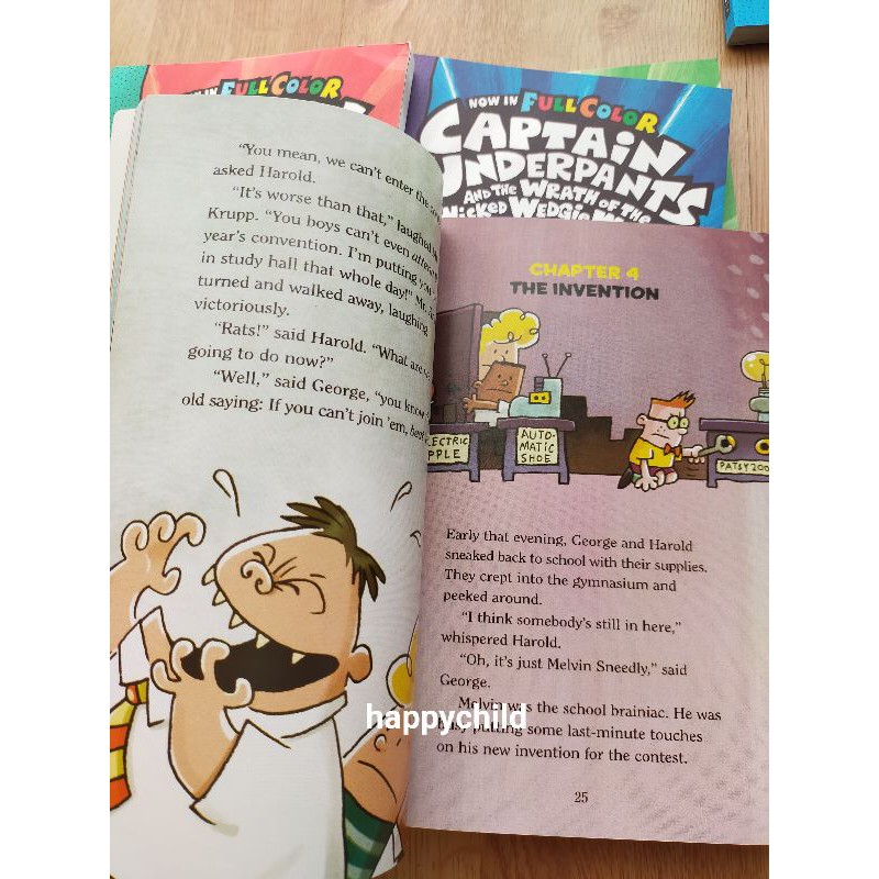 Neweast 12 buku  Captain underpants full color  comics /color page/author dogman/buku import/happychild