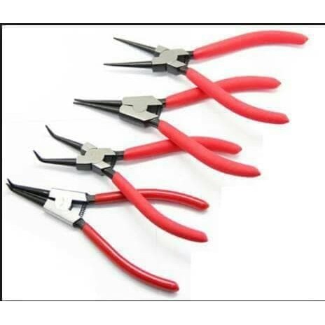 Tang Snap Ring Set Tang Transformer 4 Pcs Circlip Pliers Set Tang Snap Ring Serbaguna Alat Pertukangan