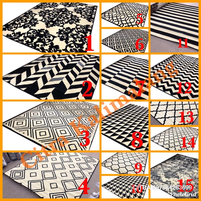 TIKAR-KARPET- KARPET BULU “MAROC” SIZE 210X310 - RANDOM MOTIF -KARPET-TIKAR.