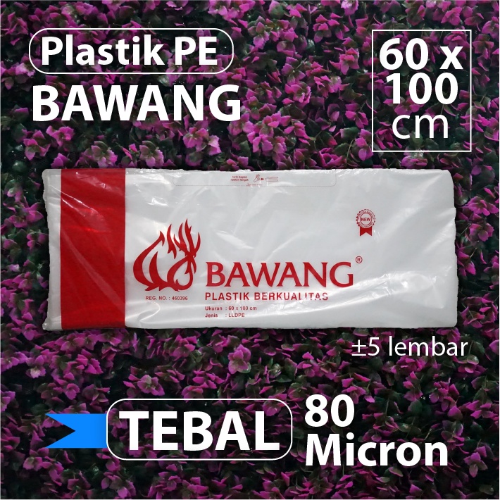 Kantong Plastik PE 60 x 100 cm - 80 micron - Cap Bawang