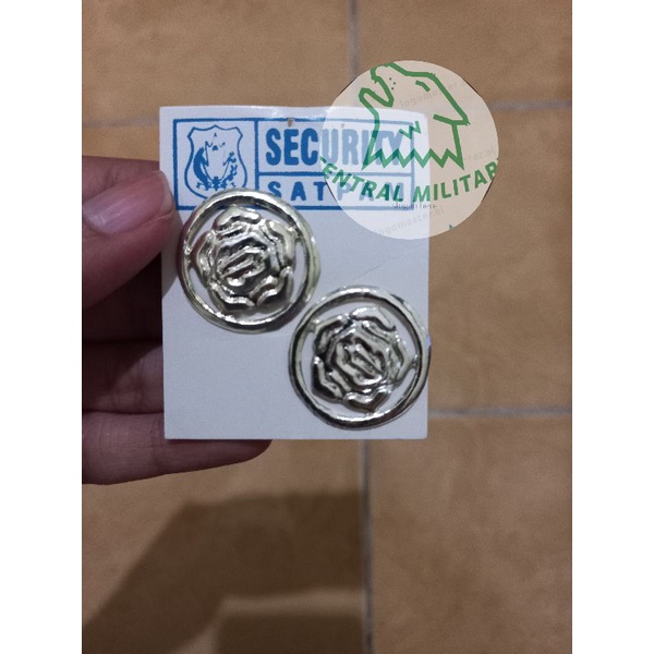 Pin Monogram Kecil - Atribut Satpam Baru