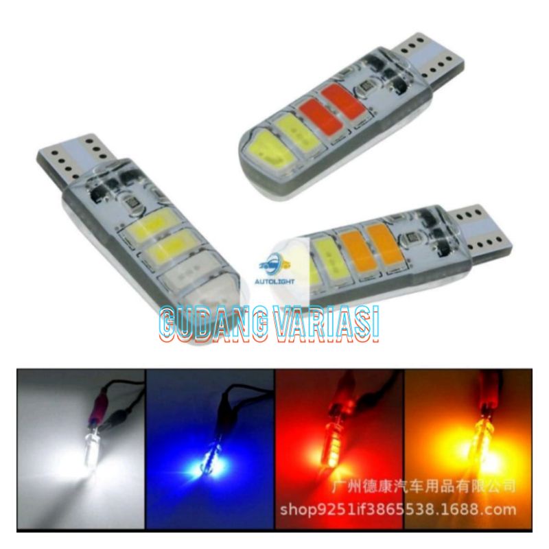 lampu sen senja jelly kedip flash 8 LED strobo 2 WARNA