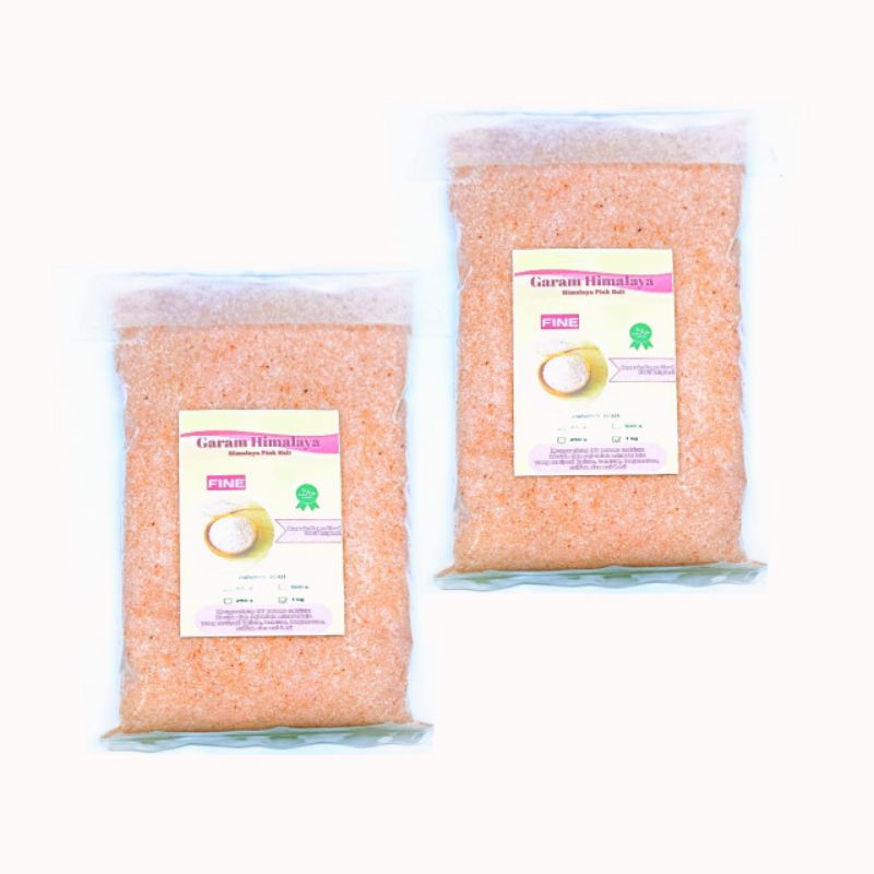 garam himalaya pink salt//halus organic asli//tanpa campuran 1kg