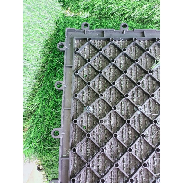 Lantai Rumput Sintetis Portable / Decking Rumput Bongkar Pasang / grass artificial UK 30x30cm