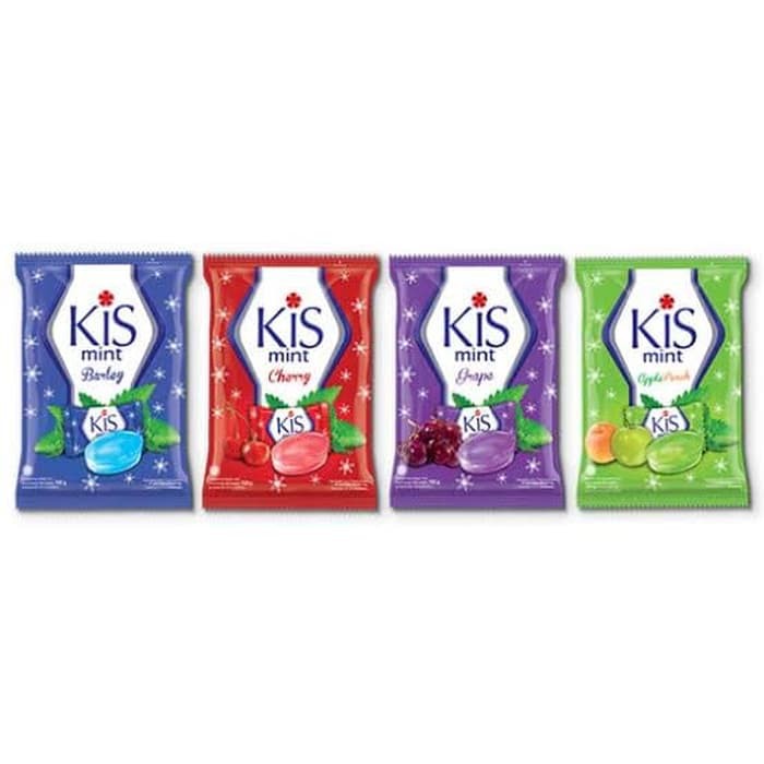 

Permen KIS Cherry, kiss Grape, kiss Barley Permen kis Apple Peach Zak 125 gr by MAYORA