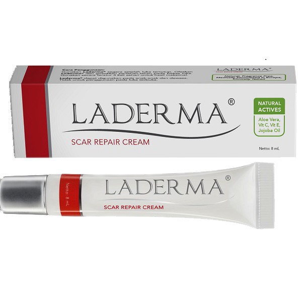 Laderma Scar Repair Cream - Pemulih Luka Kulit 8ml