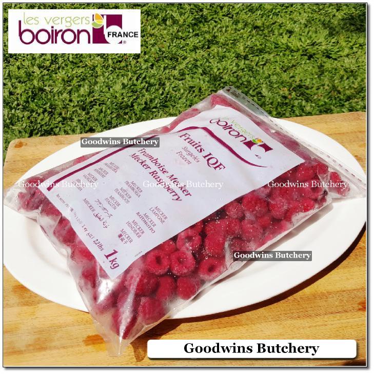 

RASPBERRY FRAMBOISE Fruit frozen IQF (Individual Quickly Frozen) Boiron France 1kg