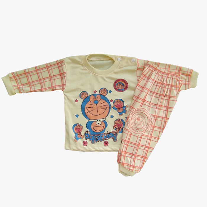 Piyama Anak Tangan Panjang | Setelan Anak 12 Bulan Motif Print