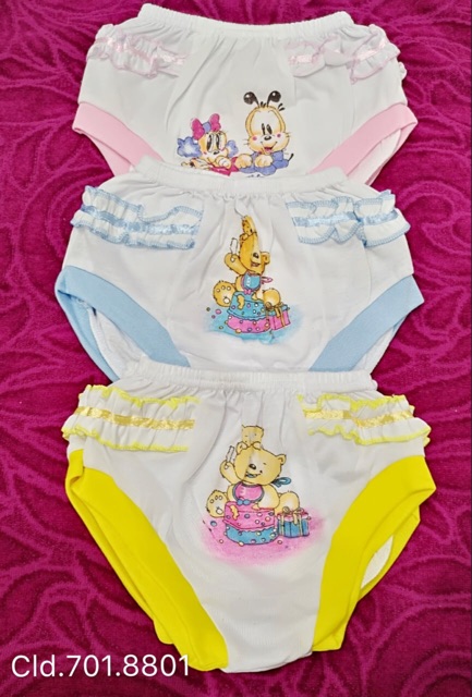 celana dalam bayi perempuan berenda lucu isi 3pcs