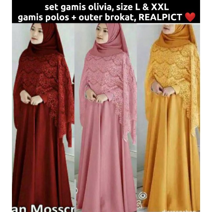 COD GAMIS BROKAT BUSUI OLIVIA DRESS ZAHRA DRESS dress brokat dress tulle gamis brukat bismillah P