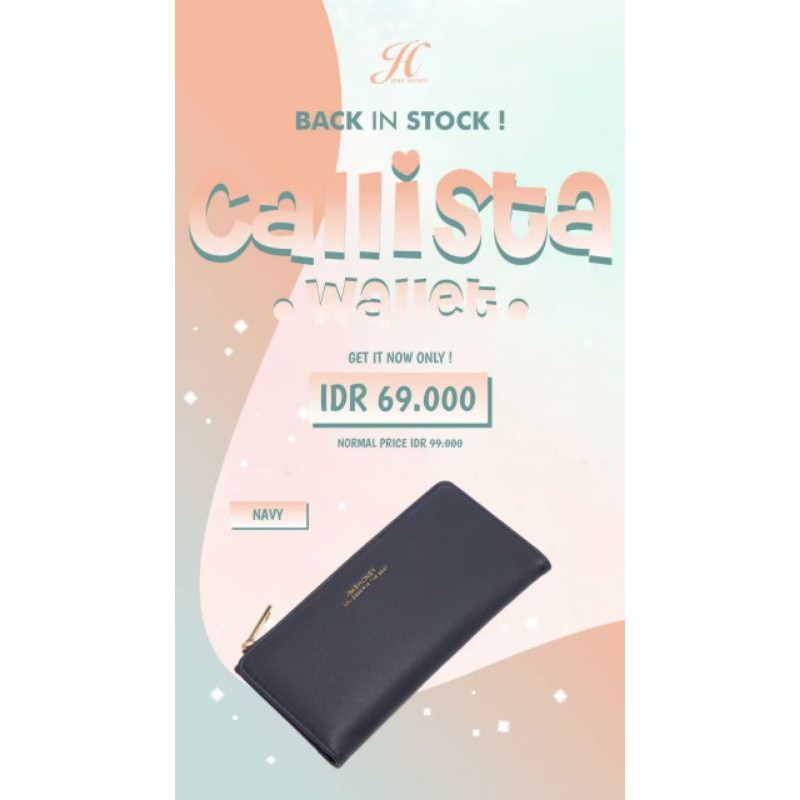 callista wallet jimshoney original dompet panjang wanita murah surabaya