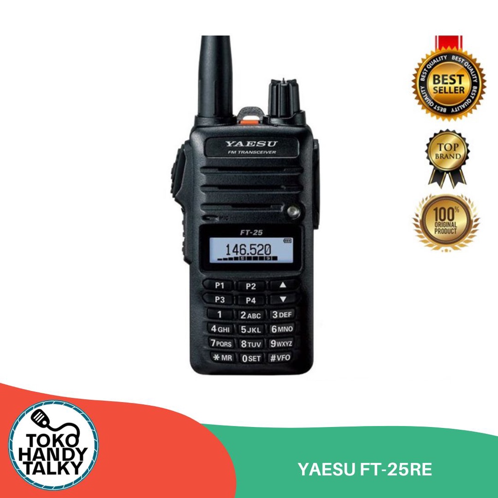 HANDY TALKY YAESU FT-25R/E NEW ORIGINAL GARANSI RESMI POSTEL