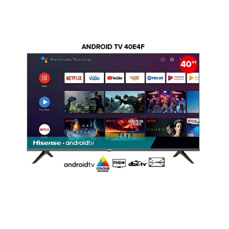 Led Tv 40 Inch Hisense 40e4f Smart Android 9 0 Full Hd Tv Shopee Indonesia