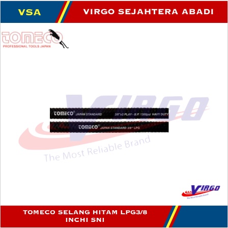 TOMECO SELANG HITAM LPG3/8 INCHI SNI