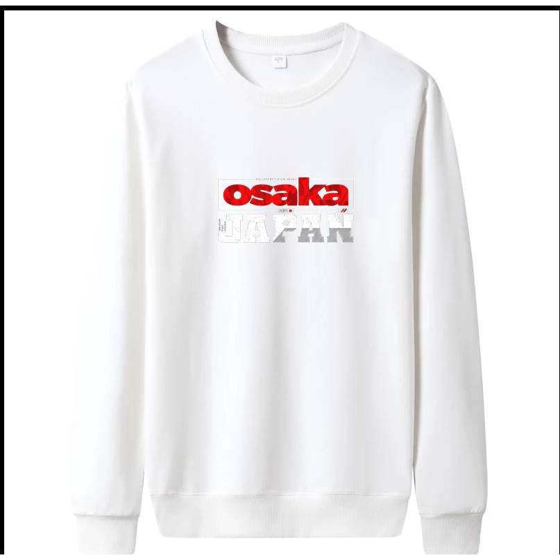 Osaka Crewneck Sweater Pria Fleece Size M - XXL