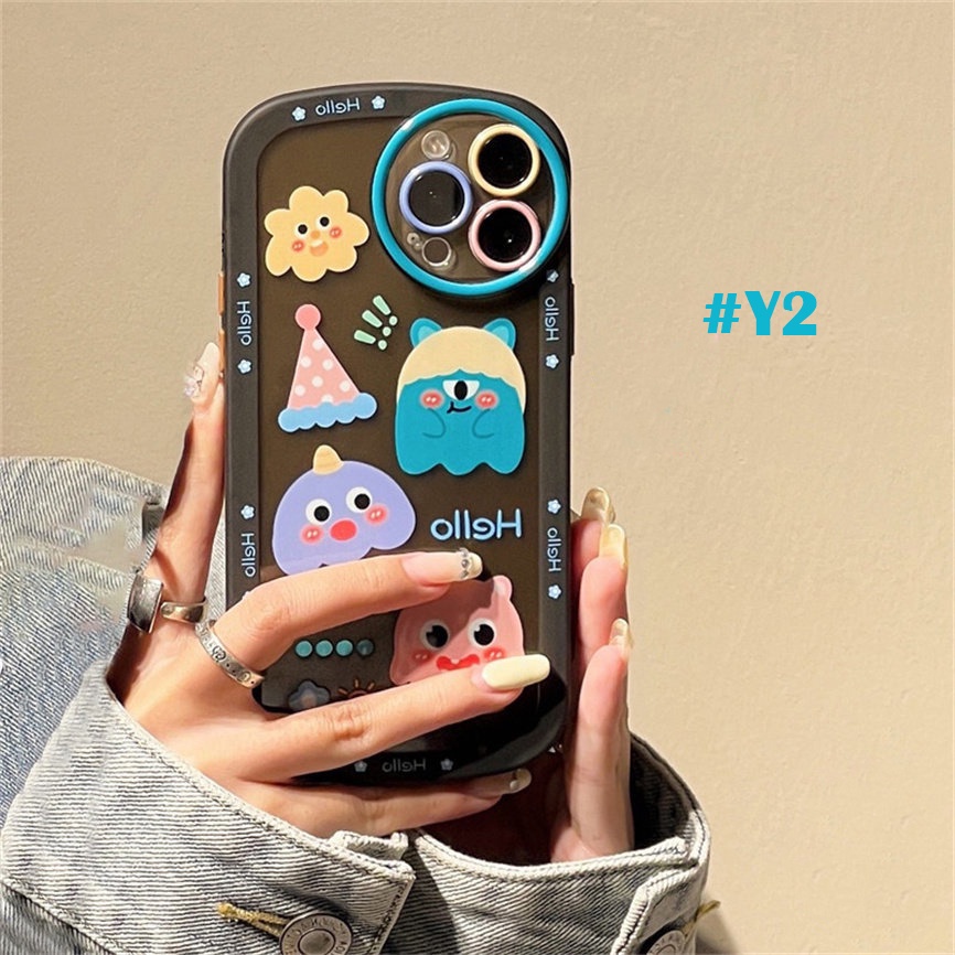 Soft Case Silikon Motif Kartun Monster Untuk Realme C35 C21Y C25Y C11 2021 C21 Realme5 5i 6i C3 C25 C15 C12 C2