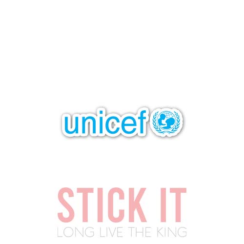 

Stiker sablon setrika DTF kaos baju sticker vinyl unicef 25