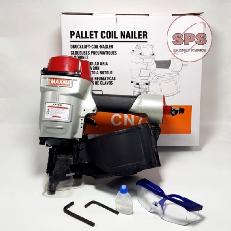 Murah Pallet coil nailer cn70 mesin paku palet merk maxim cn70