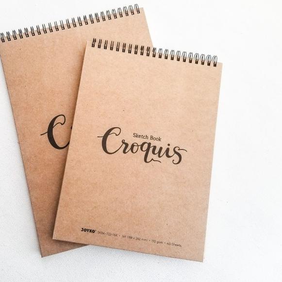

✭ Joyko Sketchbook Croquis SKBK-722 A4/16K Buku Sketsa Hard Cover - 16K ●