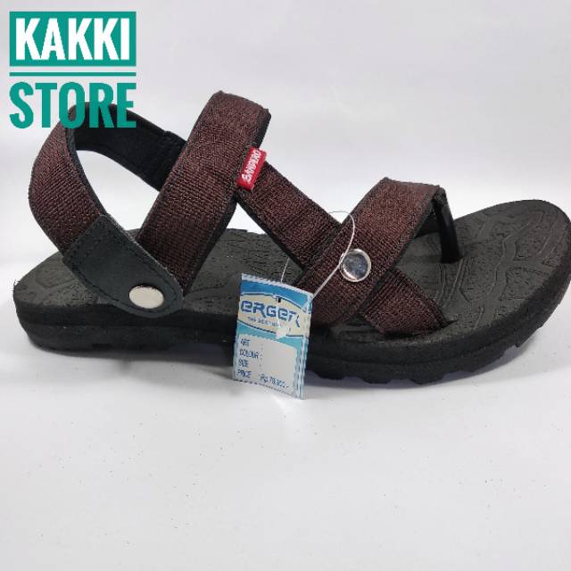 PROMO COD SANDAL GUNUNG ERGER SENDAL KEREN PENDAKI HITAM KASUAL CASUAL SLIP ON SELOP SANDAL JEPIT