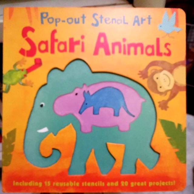 

Safari Animals Pop Out Stencils Art
