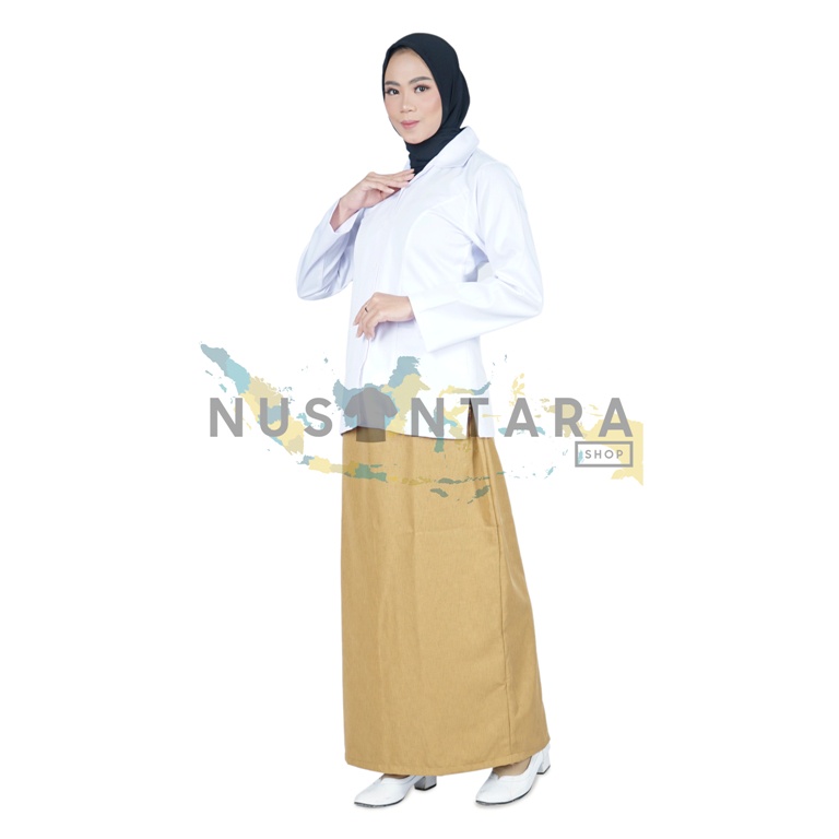 Seragam Perawat Pemda Pns Wanita Setelan Perawat Pdh ROK &amp; CELANA Khaky Pns Seragam Pns Wanita Baju Pemda Wanita Baju Putih Pns