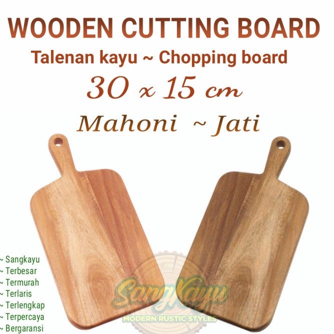 Talenan 30x15 cm talenan kayu modern Cutting Board chopping board kayu