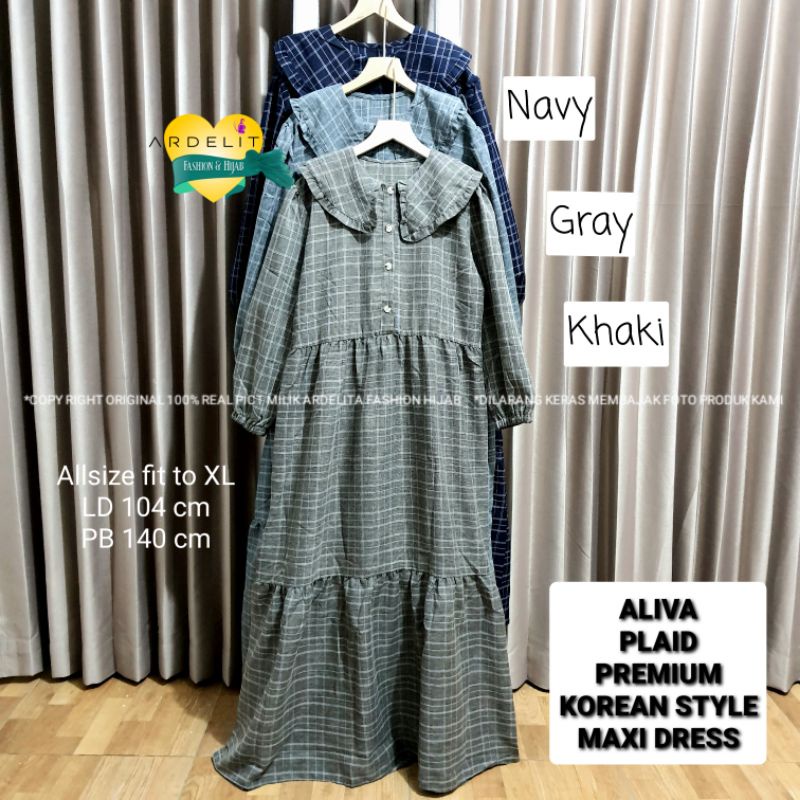 ORI 100% REAL PICT PETRA PREMIUM KOREAN STYLE MAXI DRESS BAJU GAMIS WANITA KEKINIAN OOTD HIJAB PREMIUM