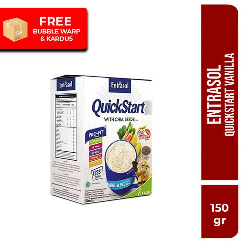

(Ready Stok) Entrasol Quickstart Sereal Vanila 5 x 30 gr