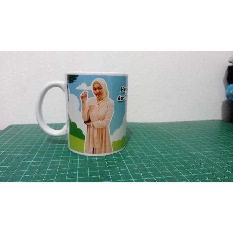 (Free Desain) Mug Gelas Custom Bebas Gambar Murah