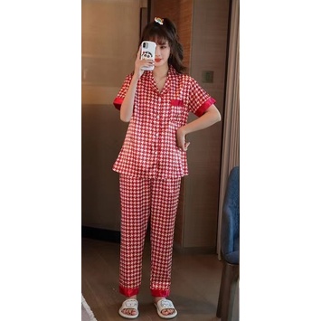 PIYAMA BAJU TIDUR SATIN PP CP IMPORT WANITA MURAH KEKINIAN-FK 129