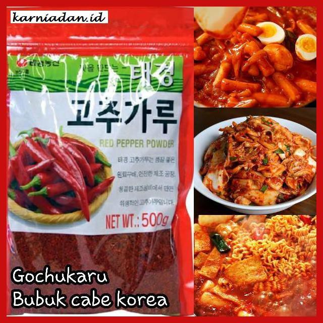 

Aneka-Sambal- Gochugaru / Gochukaru / Bubuk Cabe Korea Import Halal (500G Share) -Pedeeeeeezzzzzzz.