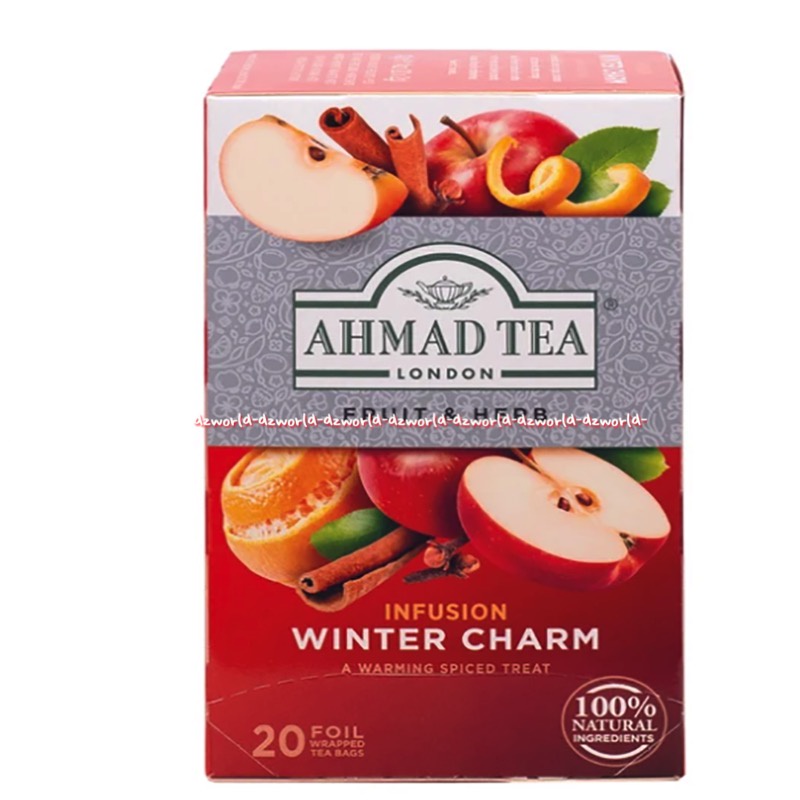 Ahmad Tea Fruit &amp; Herbs Infuision Winter Charm 20foil Teh Rasa Buah Apel Ahmadtea