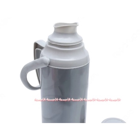 Kris Vacuum Flask White 2L Tempat Termos Thermos Cerek Teko Air Panas Tahan Lama Kris Vakum 2 Litter Abu Abu Grey Silver