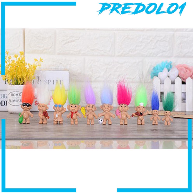 (Predolo1) 5pcs Boneka Troll Mini Gaya Vintage Untuk Dekorasi Kue