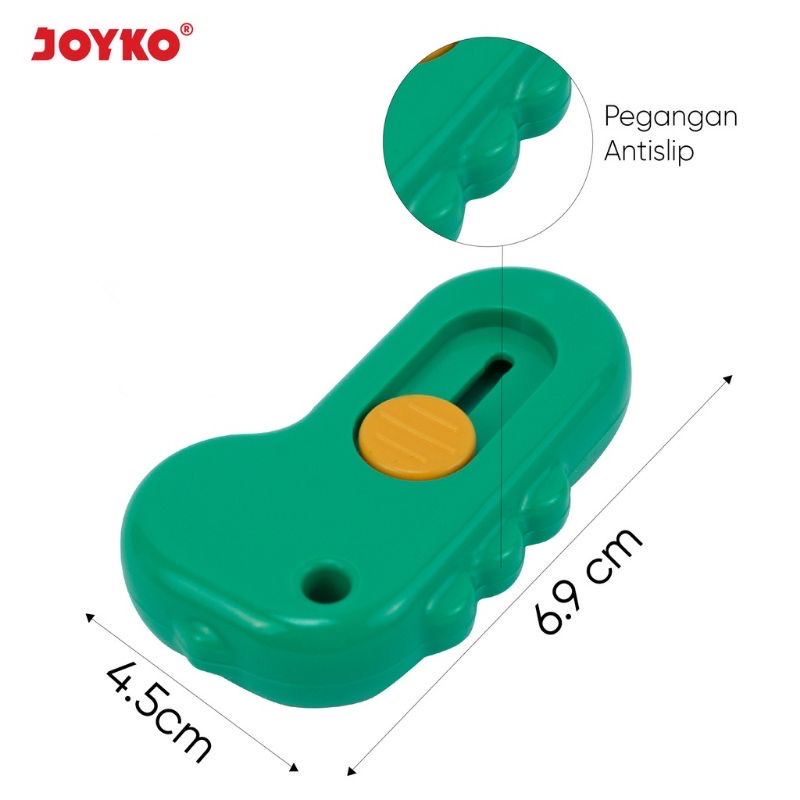 

Mini Cutter Dino CU-0509 Joyko Cuter Kecil Pemotong Kertas Kater Dinosaurs Dinosaurus Imut Gift Souvenir