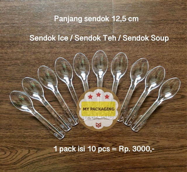 Sendok Ice Cream BESAR / Sendok Jely / Sendok Puding  - PREMIUM 50pcs