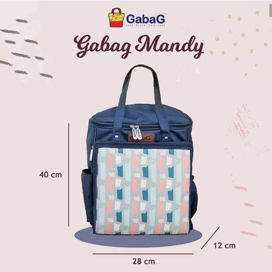 Gabag Cooler Bag Backpack Adina / Lemon / Mandy / Damar / Ryu - Tas Bayi - Tas Cooler Pendingin Asi Bayi